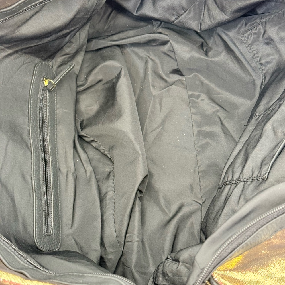 Madden Girl Metallic Gold Large Weekender Duffle/Travel Bag - Picture 5 of 15